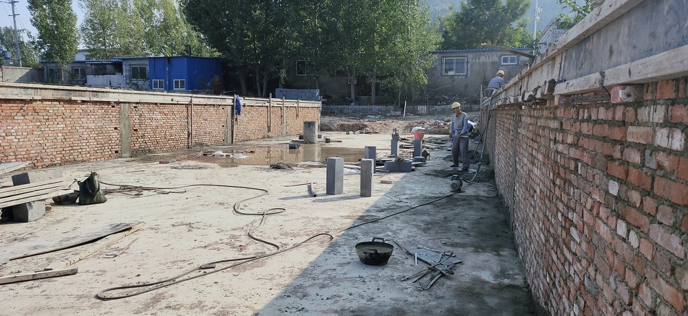 济南市长清区东潘村落地开工